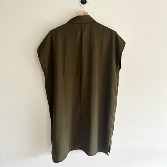 Forever 21 button up khaki dress - Picture 5 of 5